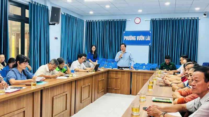 Phường Vườn Lài lấy ý kiến quy hoạch công viên tại khu đất số 1 Lý Thái Tổ