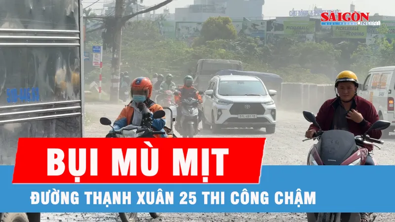 Dân khổ vì bụi đường Thạnh Xuân 25, UBND phường Thới An nói gì?