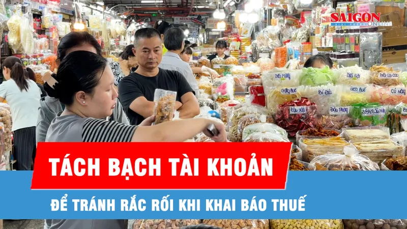 Tách bạch tài khoản để tránh rắc rối khi khai báo thuế
