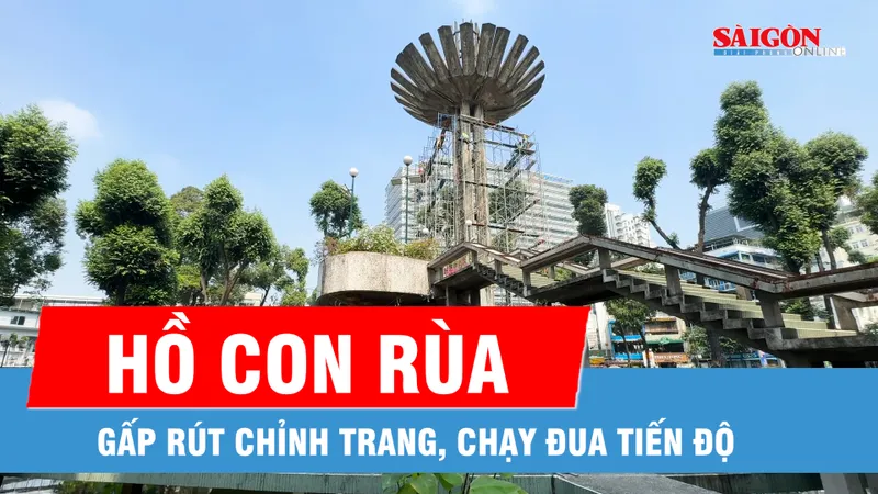 Gấp rút chỉnh trang Hồ Con Rùa, kịp phục vụ người dân du xuân 2026