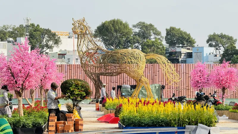 Công viên vườn hoa tạm 152 Trần Phú: Sẵn sàng bàn giao ngày 8-2