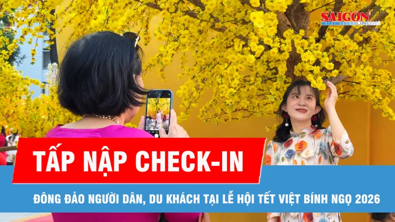 Đông đảo người dân, du khách check-in Lễ hội Tết Việt Bính Ngọ 2026