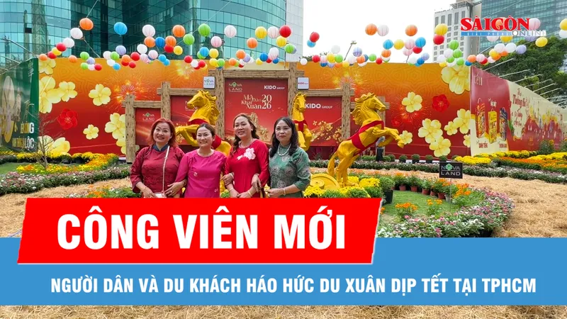 TPHCM có thêm nhiều công viên mới, người dân và du khách háo hức du xuân dịp tết