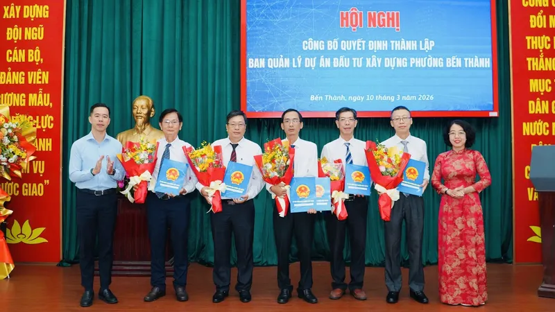 Thành lập Ban Quản lý dự án đầu tư xây dựng phường Bến Thành