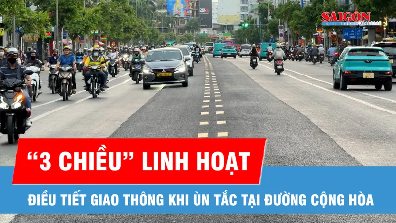 TPHCM: Đường Cộng Hòa sắp có “3 chiều” linh hoạt, điều tiết giao thông khi ùn tắc