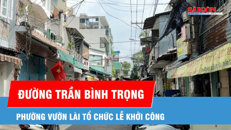 Phường Vườn Lài khởi công dự án mở rộng đường Trần Bình Trọng 