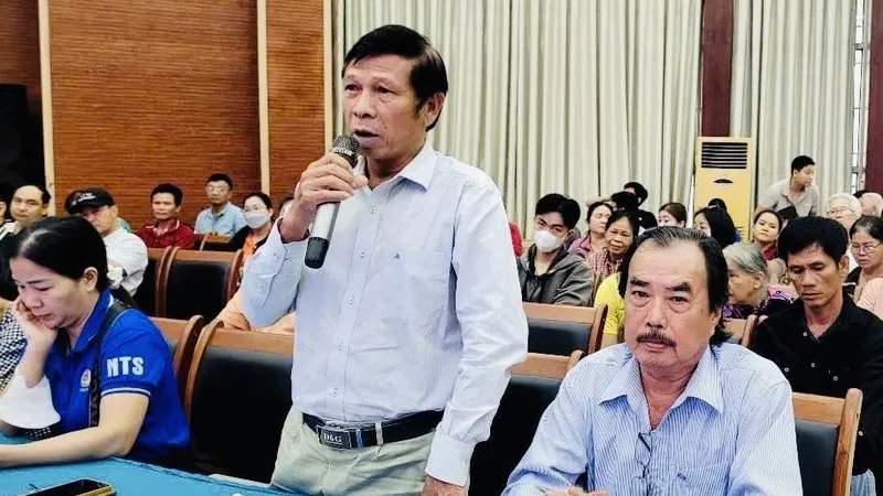 Phường Đông Hòa: Lấy ý kiến người dân về phương án bồi thường ở dự án đường Bắc Nam 3