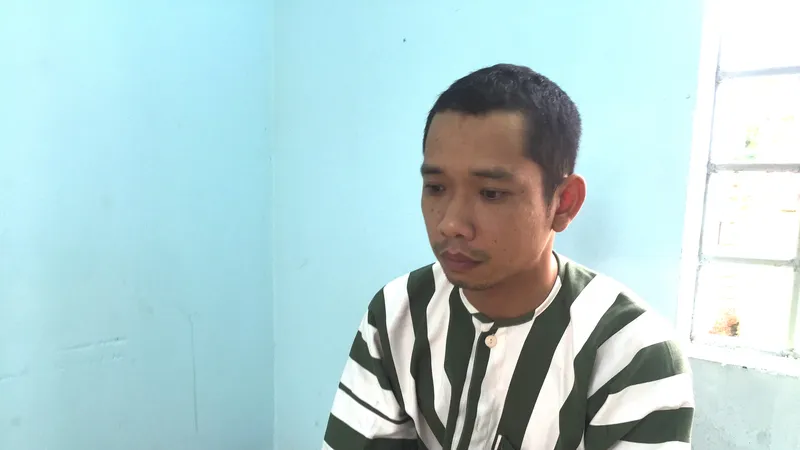 Đối tượng Hưng ở trại tạm giam 