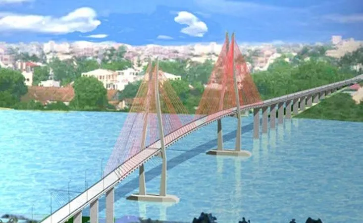 Phối cảnh cầu Vàm Cống