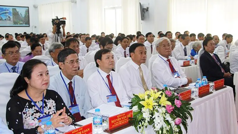 Các đại biểu tham dự đại hội Đảng bộ huyện Châu Thành. Ảnh: Văn Khương 