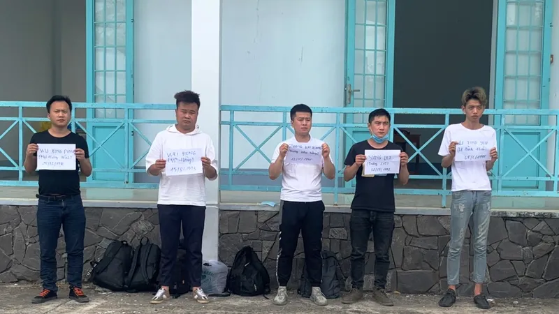 Phát hiện 5 người Trung Quốc nhập cảnh trái phép