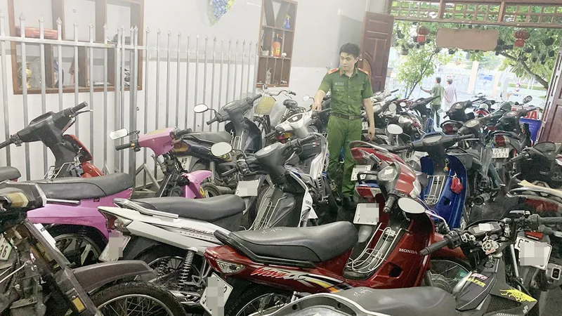 Phát hiện số lượng lớn xe mô tô không giấy tờ trong cơ sở cầm đồ ở An Giang