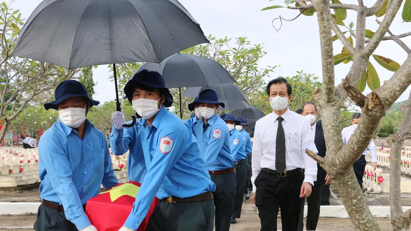 An Giang: Truy điệu, cải táng 54 hài cốt liệt sĩ quân tình nguyện Việt Nam