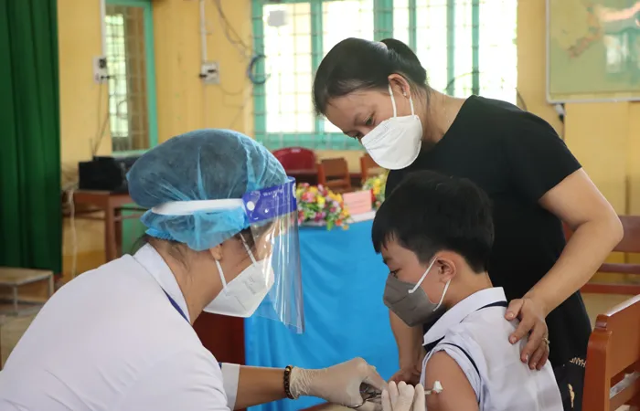 Đồng Tháp bắt đầu tiêm vaccine ngừa Covid-19 cho trẻ từ 5 đến dưới 12 tuổi