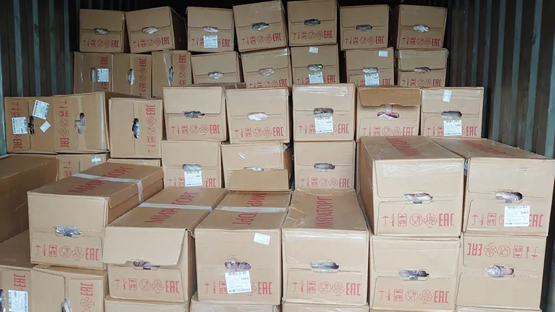 Phát hiện xe tải vận chuyển gần 16 tấn thịt heo không rõ nguồn gốc