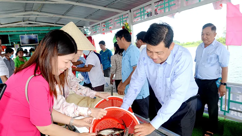 An Giang: Thả con giống tái tạo nguồn lợi thủy sản 