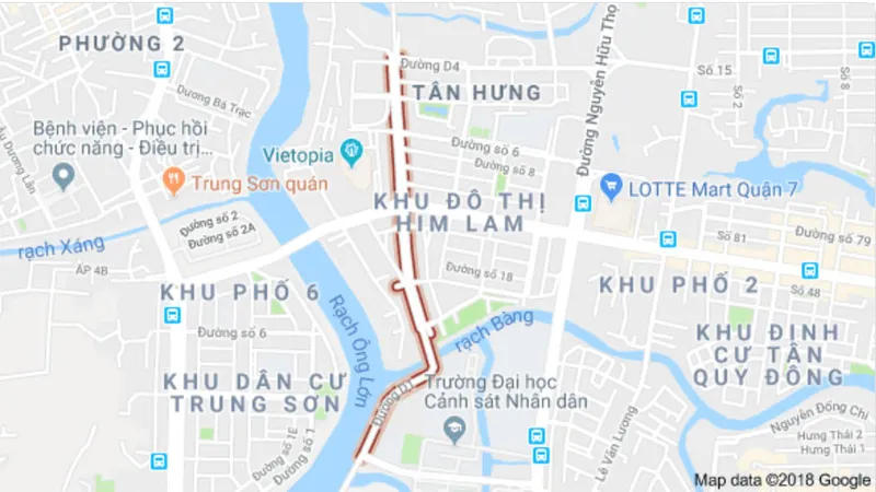 Đổi mới tên 6 tuyến đường ở quận 7