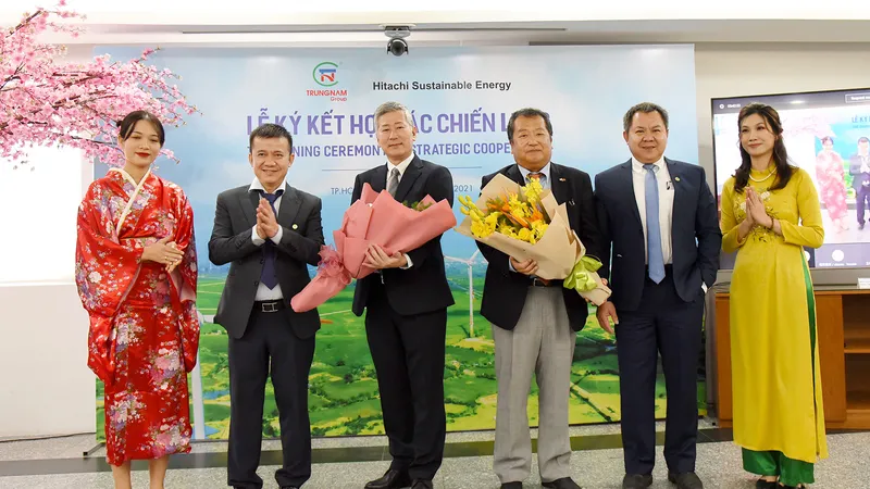 Trung Nam Group ký kết hợp tác chiến lược với Công ty Hitachi Sustainable Energy