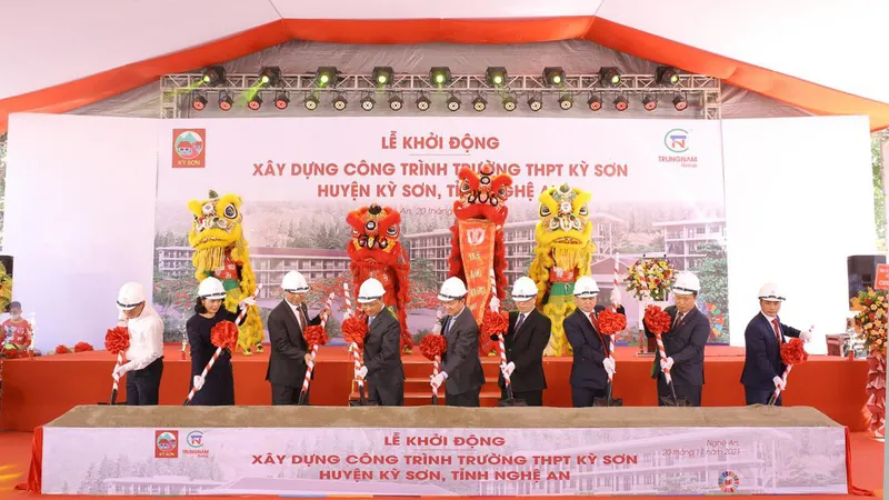 Hơn 110 tỷ đồng xây dựng Trường THPT Kỳ Sơn tỉnh Nghệ An