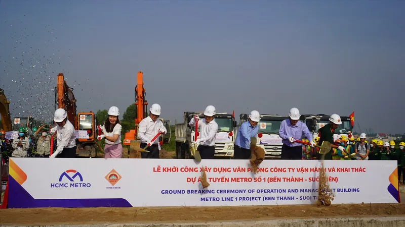 Khởi công xây dựng tòa nhà vận hành tuyến Metro số 1