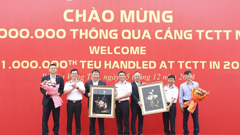 Cảng Tân cảng – Cái Mép Thị Vải đón TEU thứ 1 triệu vượt kế hoạch 106 ngày