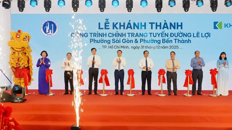  TPHCM: Khánh thành công trình chỉnh trang đường Lê Lợi
