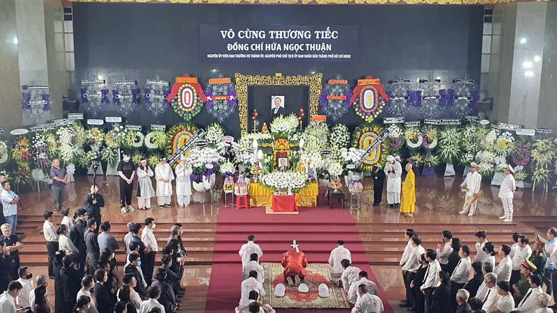Lễ truy điệu và an táng đồng chí Hứa Ngọc Thuận, nguyên Phó Chủ tịch UBND TPHCM