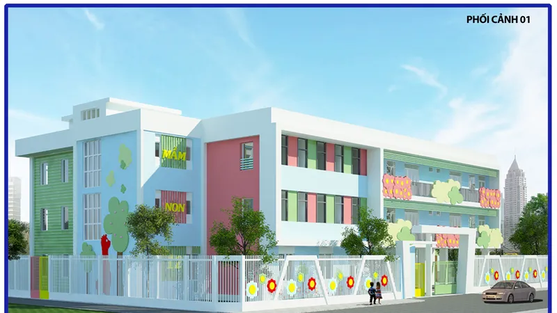 Phối cảnh Trường Mầm non 12