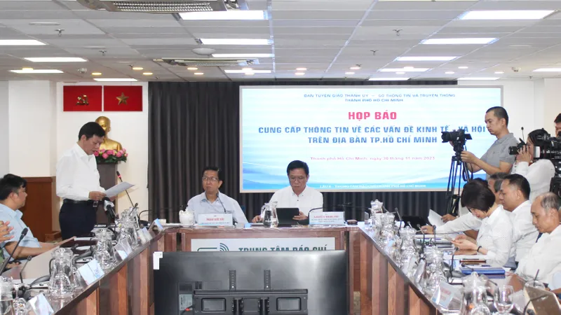 Quang cảnh họp báo