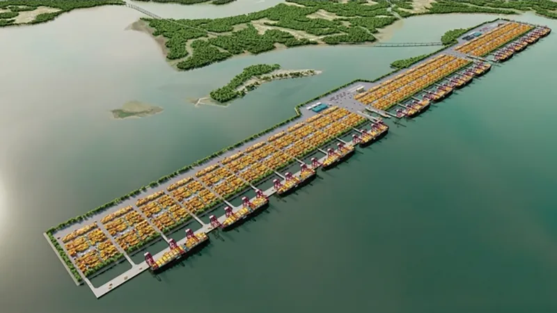 Phối cảnh cảng trung chuyển quốc tế Cần Giờ