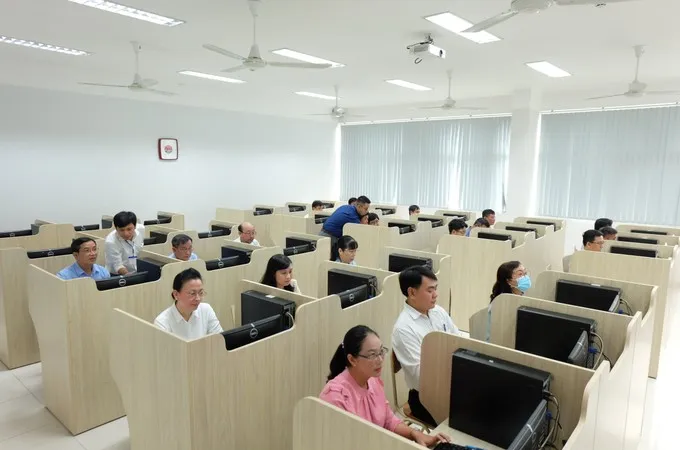 Thí sinh dự kỳ thi nâng ngạch công chức năm 2022