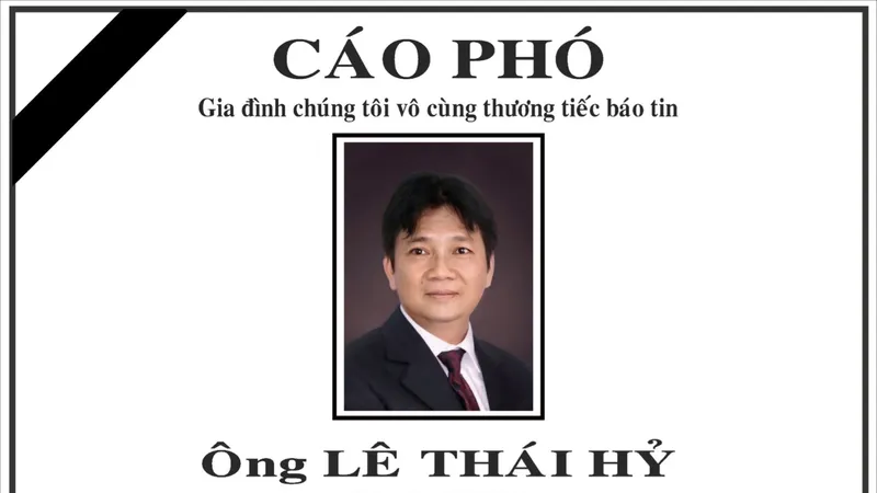 Nguyên Giám đốc Sở TT-TT TPHCM Lê Thái Hỷ từ trần