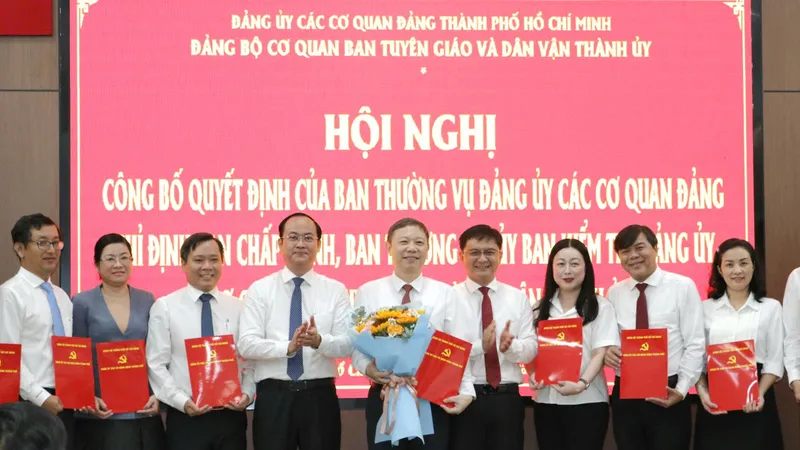 Chỉ định Ban Chấp hành Đảng bộ cơ quan Ban Tuyên giáo và Dân vận Thành ủy TPHCM