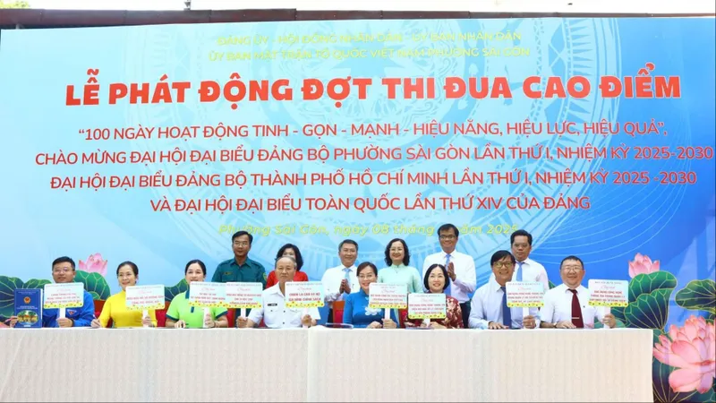Phường Sài Gòn phát động thi đua chào mừng Đại hội 