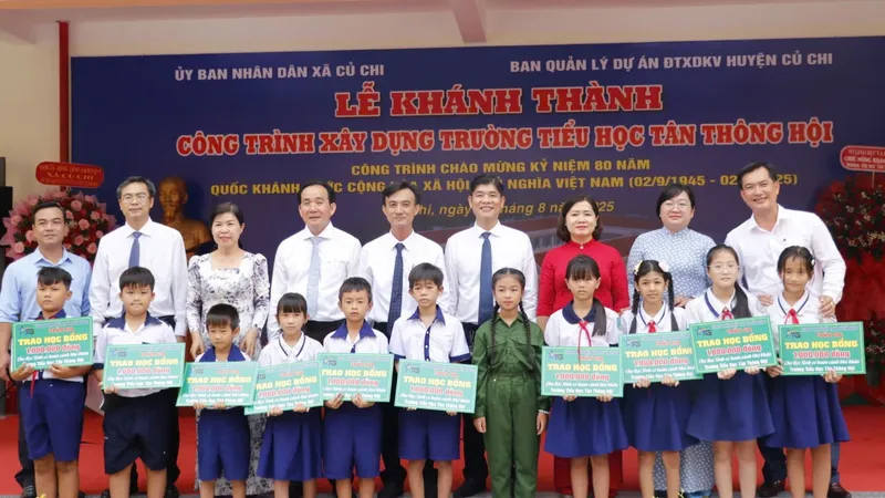 Khánh thành Trường Tiểu học Tân Thông Hội, xã Củ Chi