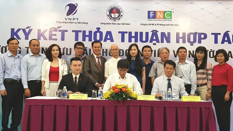 Ký kết giữa VNPT và Công đoàn Giáo dục Việt Nam mang lại nhiều giá tri cho cả hai bên
