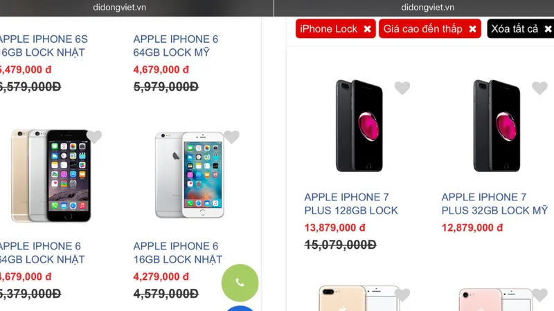 Hiện các phiên bản iPhone thế hệ trước đều có mức điều chỉnh giá bán phù hợp