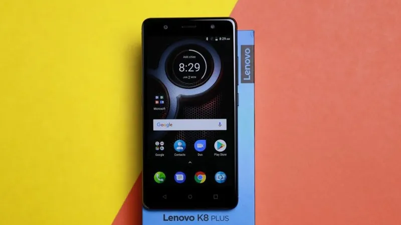 Lenovo K8 Plus với camera kép