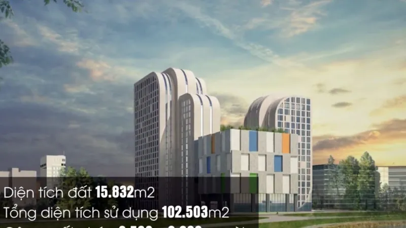 Hình ảnh đồ họa và số liệu cơ bản của FPT Tower khi hoàn thiện