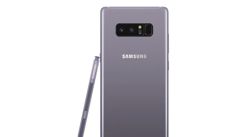 Note 8 Tím Khói có giá bán 22.490.000 đồng