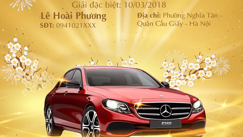 Khách hàng tại Hà Nội trúng thưởng trị giá 2,5 tỷ đồng
