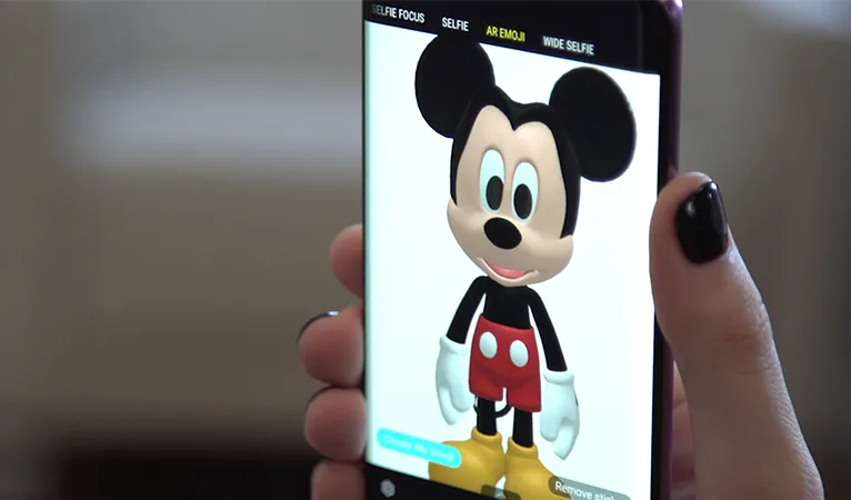 AREmoji nhân vật hoạt hình Disney tích hợp sẵn trong bộ đôi Galaxy S9 và S9+