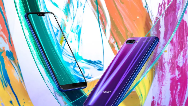 Honor 10 có thiết kế bóng bẩy