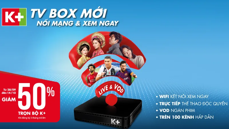 Thêm K+ TV Box, thêm sự tiện lợi cho người dùng