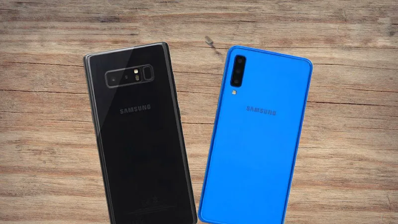 Galaxy Note 8 cũ và Samsung Galaxy A7 2018 đang nằm cùng phân khúc dưới 9 triệu