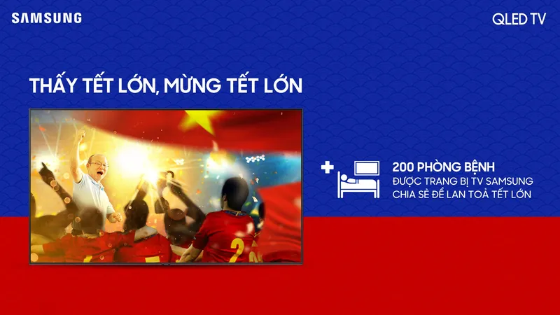 200 Smart TV Samsung sẽ được lắp đặt ở 200 phòng bệnh tại 04 bệnh viện