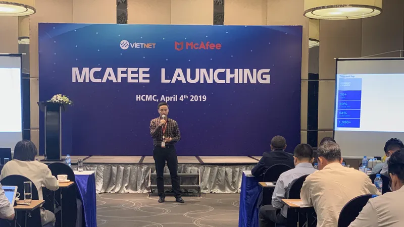 McAfee chính thức giới thiệu gói giải pháp mạng tại sự kiện