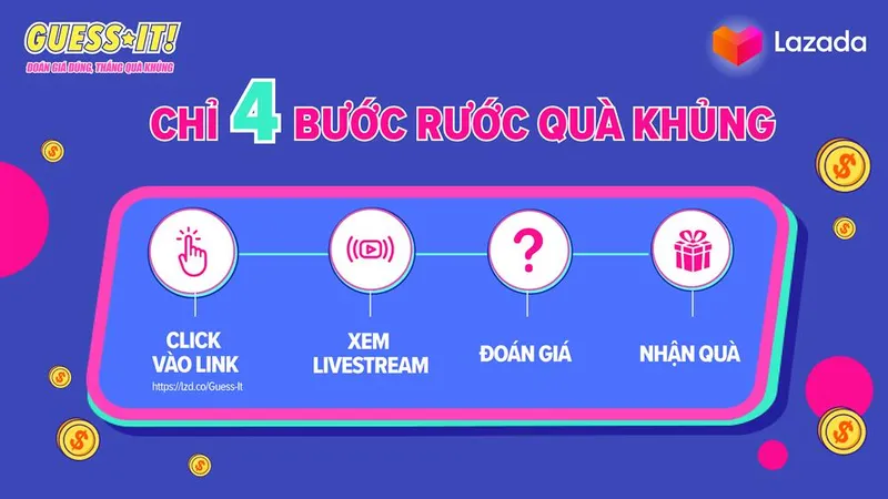 Lazada lần đầu tiên ra mắt gameshow “Đoán giá - Guess it”