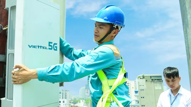 Trạm phát sóng 5G của Viettel tại TPHCM