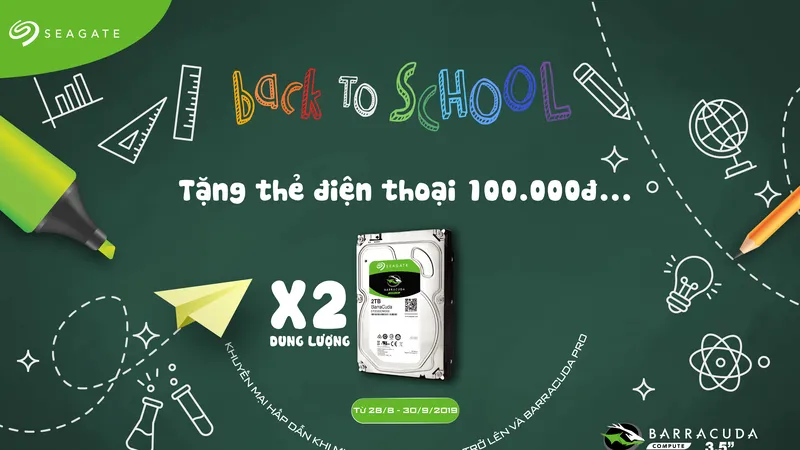  Sắm công nghệ, khai trường cực Kool cùng Seag